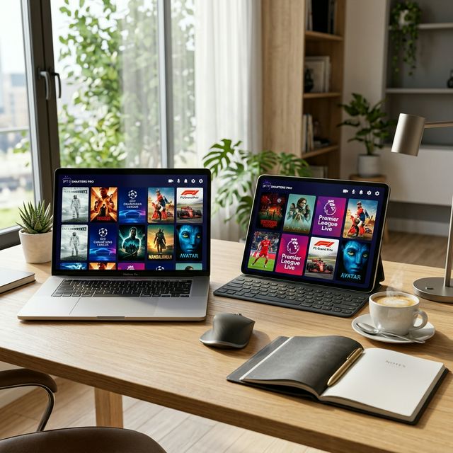 Multi-ecrans IPTV Smarters — TV, Smartphone, Tablette, PC